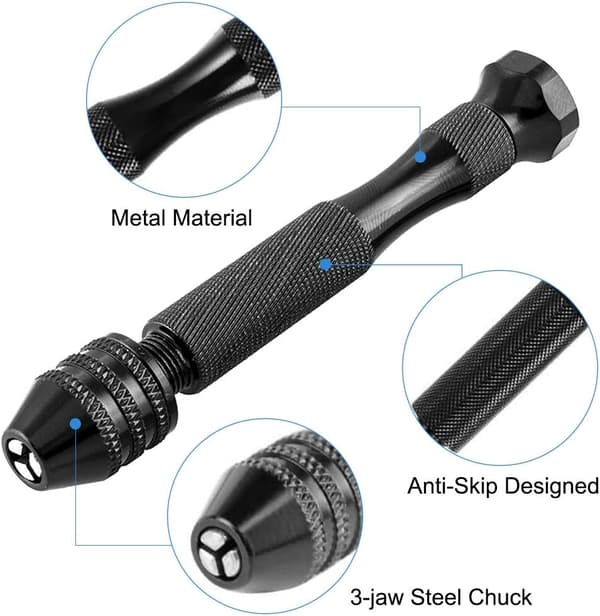 25 Deler Håndsdrillbitssett, 24 Mini Twist Drillbits (0.6-,ZQKLA