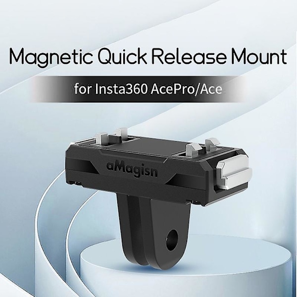 AMAGISN Magnetisk Snabbfäste Adapter för Insta360 Ace Pro/Ace Action Plast Kameramontering