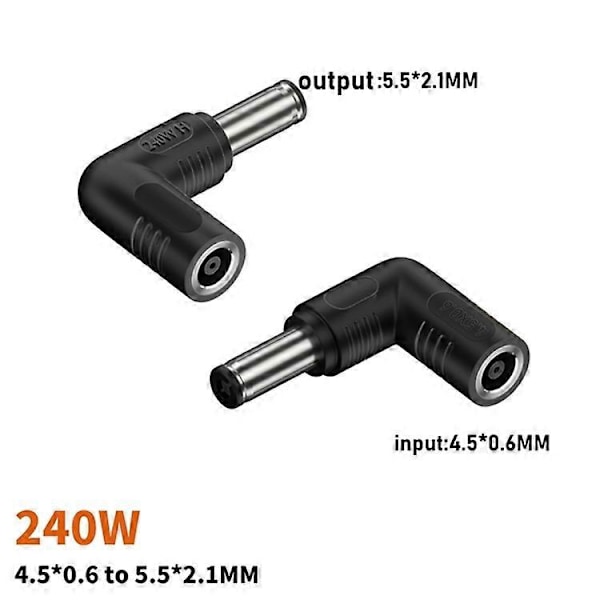 240W virtalähdeadapteri DELLille, DC 4.5x0.6mm naaras - DC 7.4x5.0mm uros kannettavan tietokoneen virtamuunninliitin