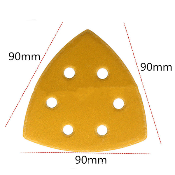 Premium triangulärt slippapper, 120 stycken, Sandpapper wit,ZQKLA