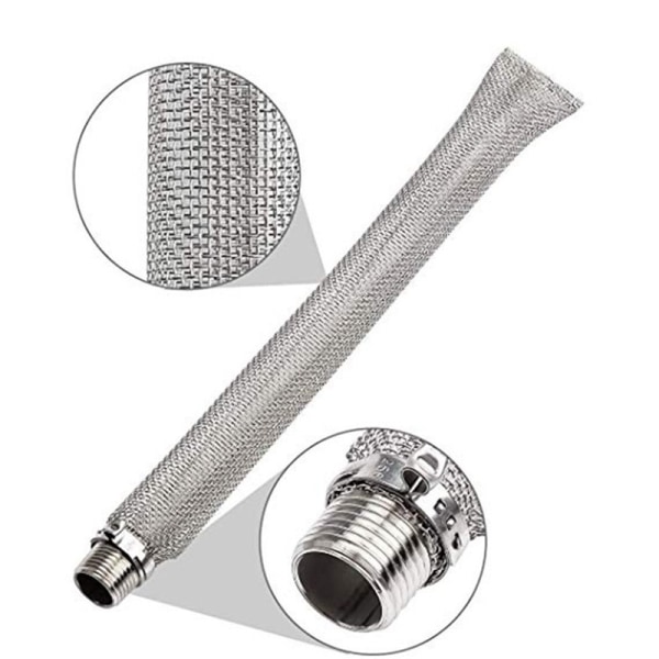 12-inch Bazooka Screen Boil Screen(1/2" NPT) with Pipe Fitti,ZQKLA