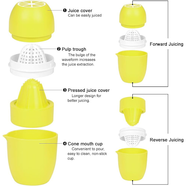 Manuel Citrus Juicer Citronpresser, Dobbelt Formål Manuel Frugtpresser, ZQKLA