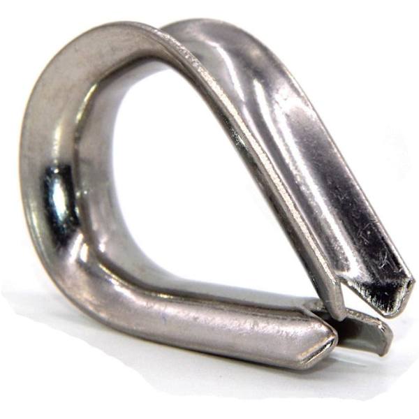 Kabelklemmer for 4mm rustfritt stål marinewire, 10 stk, ZQKLA