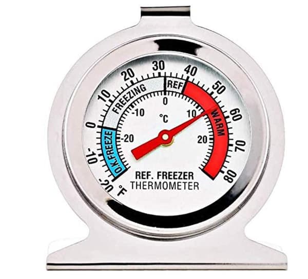 Rustfrit stål køleskabstermometer frysertermometer, ZQKLA