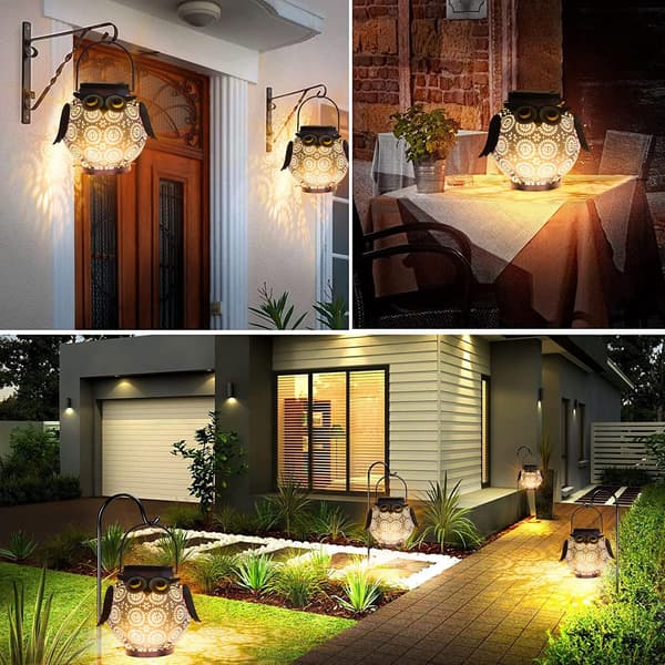 Solcellslampa Utomhus, 2-pack LED Solcellsdrivna Trädgårdslampor, ZQKLA