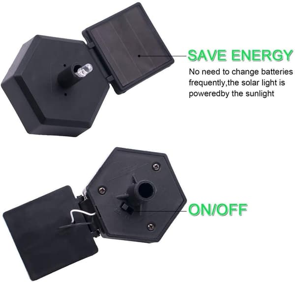 LED Havelyslys - Solcelled Natlys Ugleform Solenergi, ZQKLA