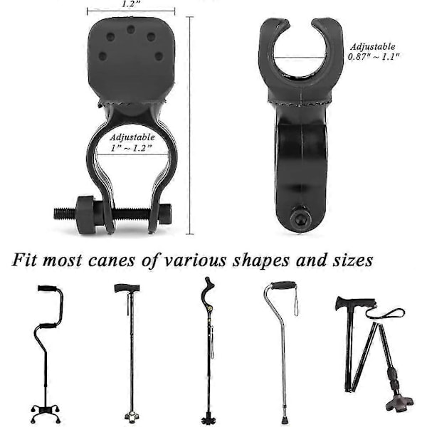 Käpphållare för Drive Rollator, Rollator, Rullstol - Universell Kryckkäpp S202412302306