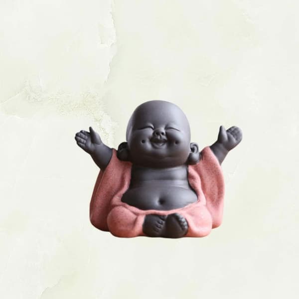 （Den röda Daji-munken）Keramiska Buddha-statyer och figurer -,ZQKLA