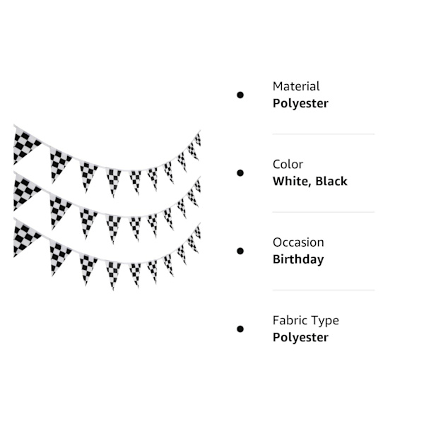 10 Meter Rutig Banner Racing Flag Party Flag Banner, ZQKLA