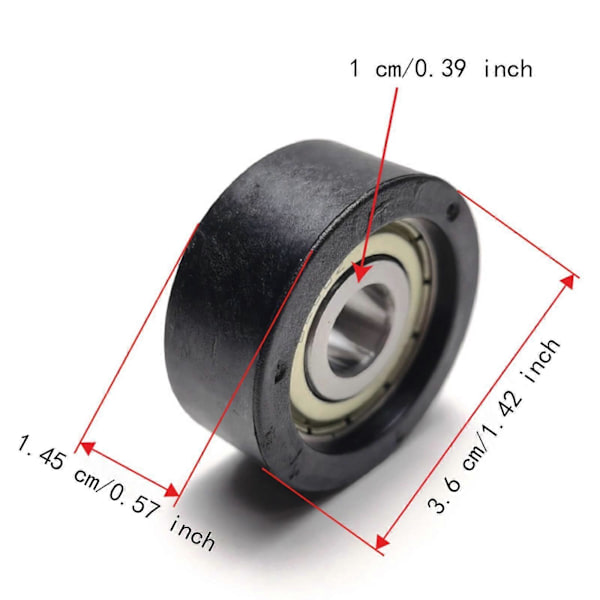 Roddmaskin Lagerhjul 10mm Innerdiameter Träningsutrustning Tillbehör