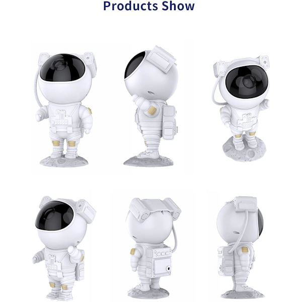 Astronaut Stjärnprojektor, LED Barnlampa, Galax, ZQKLA