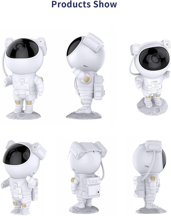 Astronaut Stjerneprojeksjonslys, LED Barne nattlys, Galaxy, ZQKLA