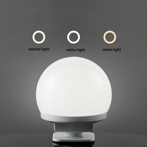Sminkspegel LED-lampa för toalettbord Vägglampa, wit, ZQKLA