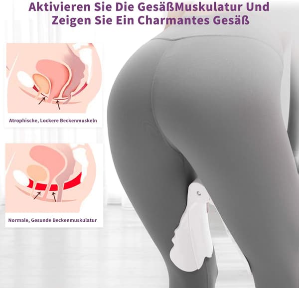 (Rosa) Rumpe-trener, Elastisk setemuskel-trener for kvinner, ZQKLA