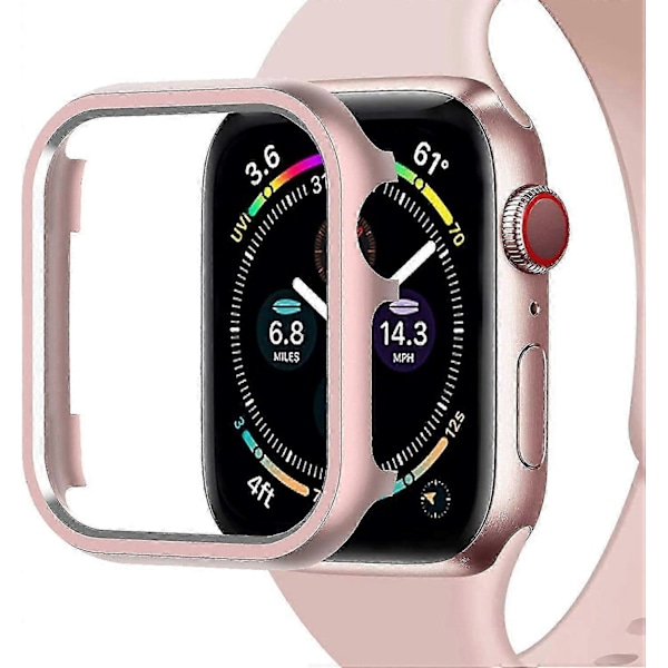 Anti-ridse Metal Bumper Cover til Iwatch Serie 4/5/6 Pink 44mm