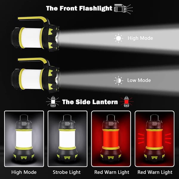 Laddningsbar LED-lykta, USB-laddningsbar LED-campinglykta, ZQKLA