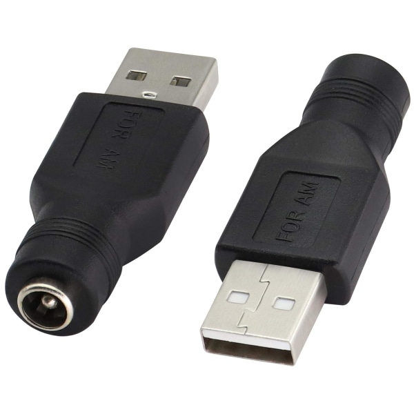 USB2.0 A hane till DC 5,5x2,1 mm DC-kontakt Laddningskontakt, ZQKLA