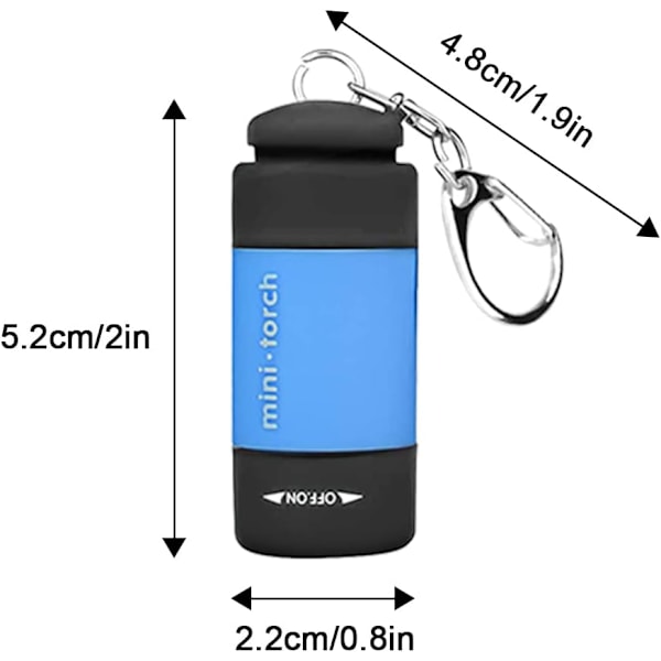 Mini Lommelygte, 6 Styk LED Lommelygte til Børn USB Genopladelig, ZQKLA
