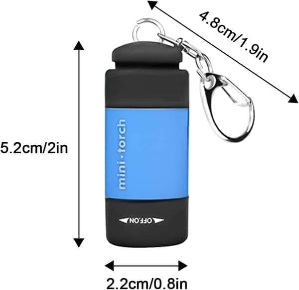 Mini taskulamppu, 6 kpl LED-taskulamppuja lapsille USB-ladattava, ZQKLA