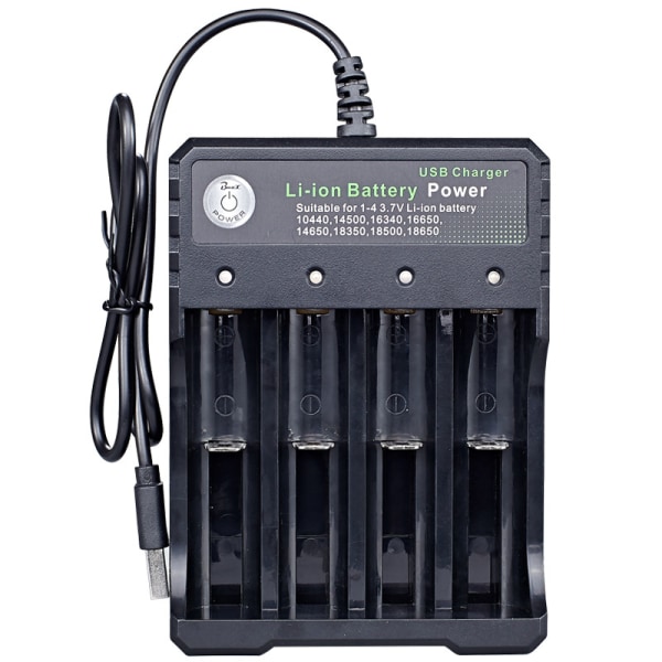 Universal 18650 batterilader 3,7v batterilader med LE,ZQKLA