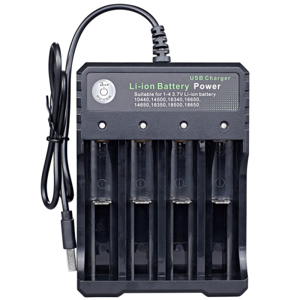 Universal 18650 Batterilader 3.7v Batterilader med LE,ZQKLA
