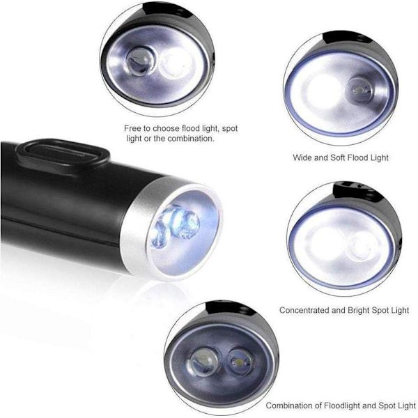 Säädettävä ja joustava lukuvalo - Hands Free - LED - Ni,ZQKLA