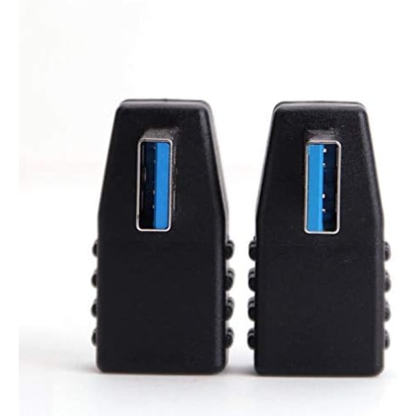 USB 3.0 Adapter 90 Grader Han till Hona Kontaktplugg Vänster, ZQKLA