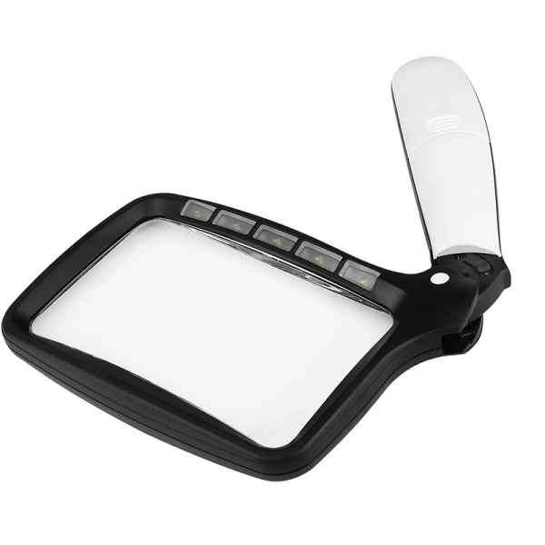 Lighted Reading Magnifier, 3X Large Illuminated Magnifying G,ZQKLA