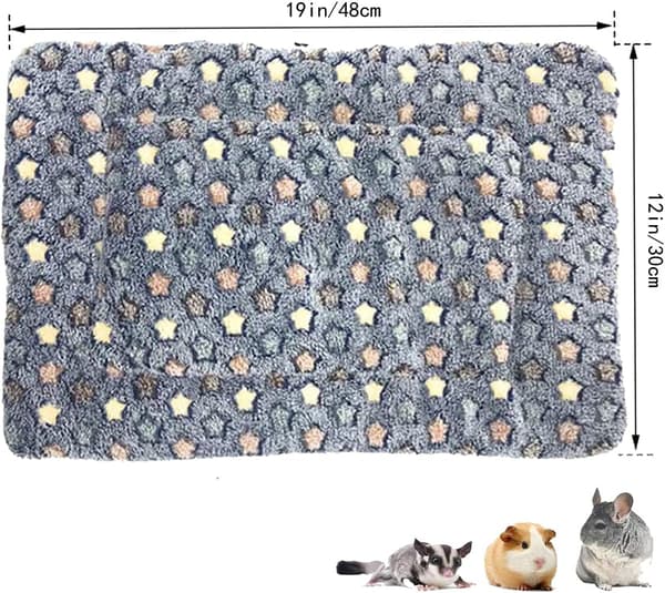 3-pack Plush Sovmatta för Smådjur - Varma och Lufssiga Fleece