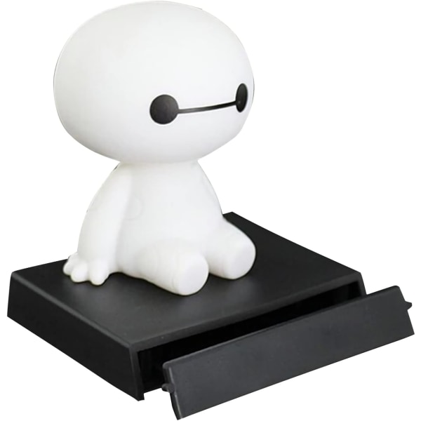 Cute Baymax Shaking Head Doll With Base & 360 Degree Rotatab,ZQKLA