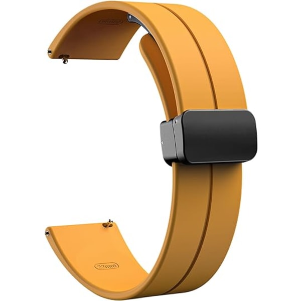 Universella 22mm Magnetiska Silikonarmband, Snabbkoppling, ZQKLA