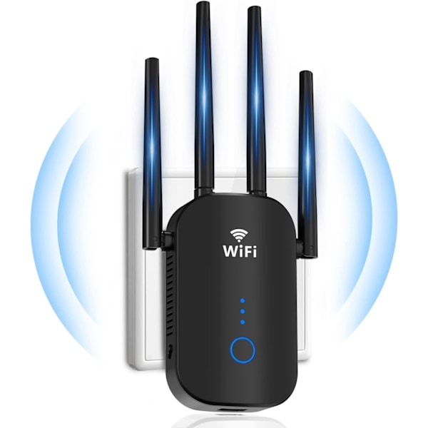 WiFi-förstärkare, 1200 Mbps Hem WiFi-utvidgare