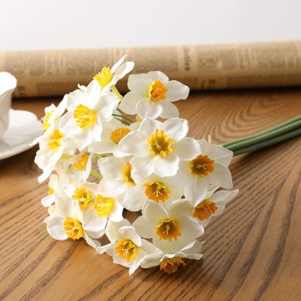 1 stk Kunstig Påskelilje Bundt Kunstig Blomster Simulering, ZQKLA