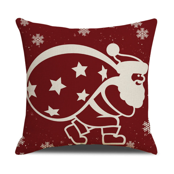 Jul Kuddfodral 18x18 Set om 4, Modern Soffa Prydnadskudde, ZQKLA