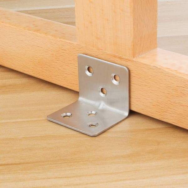 Sæt af 64 Forstærkede Rustfrit Stål Montering Brackets, 38x30, ZQKLA