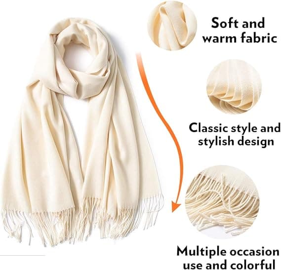 Tørklæder Tørklæder Kvinder Mænd Pashmina Sjal Wrap Efterår Vinter, ZQKLA