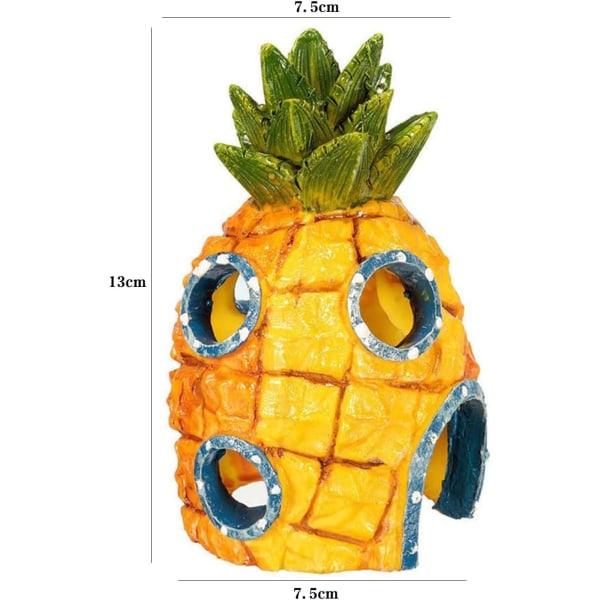 Ananas Hus, Harpiks Ananas Hule Akvarium Tema Dekor, ZQKLA