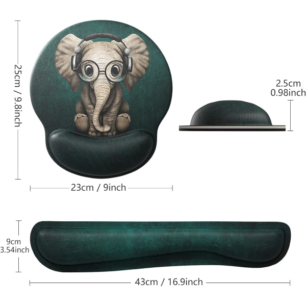 Ergonomisk musemåtte med gel håndledsstøtte - Smertelindring - Gree,ZQKLA