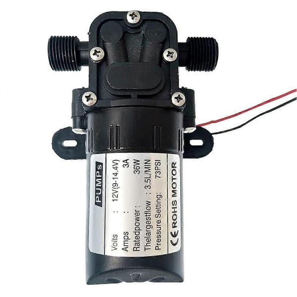 12V 36W DC Elektrisk Mini Högtrycks Membranpump Vattenspruta för Jordbruk JIKAIX B