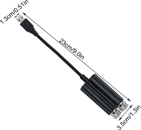 Mini LED Projeksjonslampe Stjernenatt, Nattlys Projektor S, ZQKLA