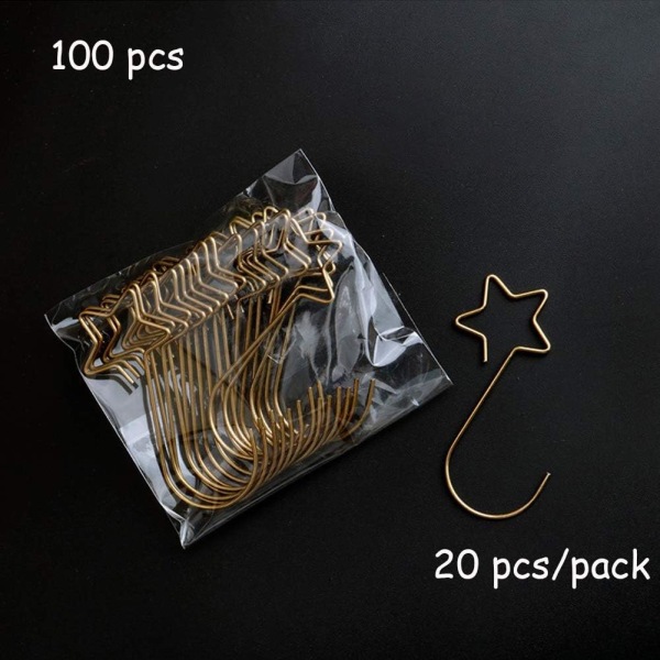 100 kpl joulupalloklipsi, joulukuusen ripustin, S Sh