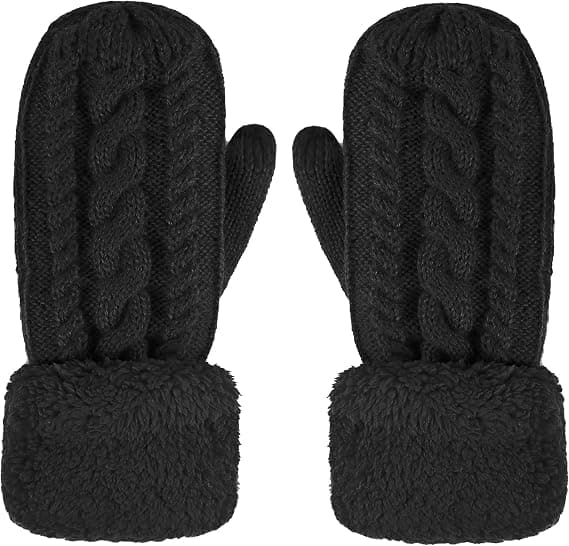 Dame Vinter Uld Vante Handsker, Vinter Varme Tykke Handsker, G,ZQKLA