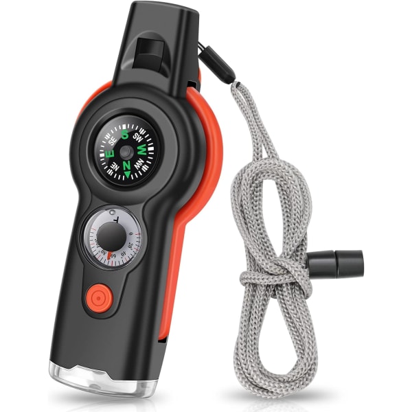 7-i-1 Emergency Survival Function Whistle, Outdoor Multifun, ZQKLA