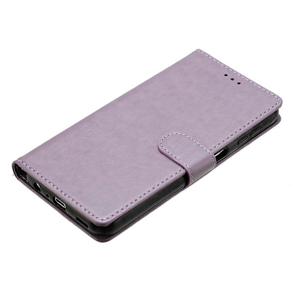 För Samsung Galaxy A05s 4G Läder Telefonfodral Plånbok Ställ Skydd med Praktisk Rem Purple