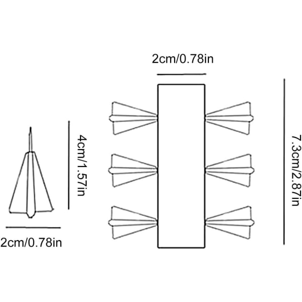 6 kpl Push Pin, Creative Paper Airplane Push Pin DIY Flyi, ZQKLA