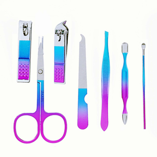 Manikyrset Nagelklippare Kit Professionell Skötselset 7 I,ZQKLA