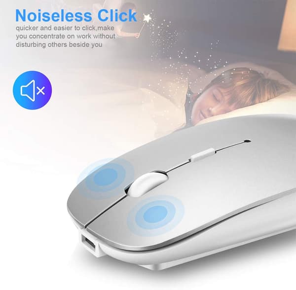 Bluetooth Genopladelig til Laptop Tablet Macbook/iPad/iPhone, ZQKLA
