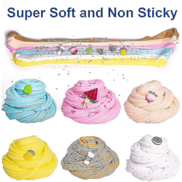 8 Pakkaus Butter Ime -setti, Stressilelut tytöille ja pojille 70 ml Yellow 8Pcs