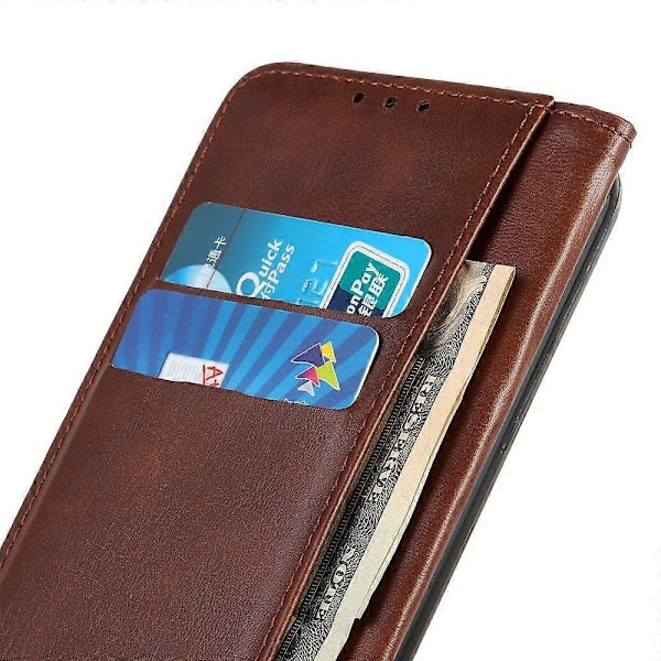 Til Motorola Edge 50 Neo 5G Etui Split Læder Flip Wallet Telefon Cover Style D