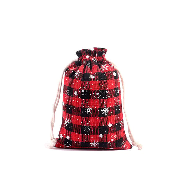 7 st julgodispåsar med snöflingemönster Buffalo Plaid, ZQKLA